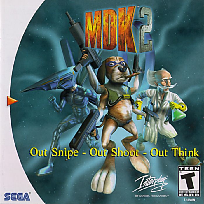 MDK 2 box art for Sega Dreamcast